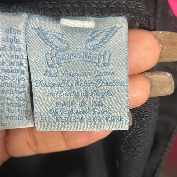 Robin's Jean Black Denim Vest - Picture 6 of 6